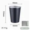 Copo de Café Camada Única Enrolado Transfronteiriço Copo de Água para Churrasco ao Ar Livre Copo de Cerveja de Aço Inoxidável 304 Estilo Portátil para Camping Atacado
