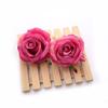 Cabeça de rosa artificial, acessórios de flores de rosas artesanais, arranjo de flores para parede, corsage, decoração de cabeça de carro, casamento, dia dos namorados