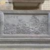 Talla en piedra relieve mármol blanco patio interior estilo chino paisaje piedra azul ciruelo orquídea bambú crisantemo paisaje hueco relieve profundo mural