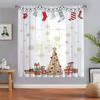 Pantalla de ventana de serie navideña, nueva, impresión digital 3D, directa de fábrica, para decoración de dormitorio y sala de estar, con varilla de desgaste