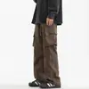 Pantalones casuales holgados nuevos de verano para hombre, pantalones versátiles de moda estilo coreano, pantalones de trabajo ligeros con caída y pierna ancha
