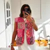 ZA AliExpress el más vendido comercio exterior transfronterizo estilo europeo y americano estampado callejero con cordón chaleco de algodón