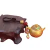 Olla con mango pintado olla con mango del zodiaco pieza de mango manual inmediatamente Hu puede girar artefacto de mahjong colgante de llave