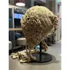 Gorro de Lana Trenzado de Doble Capa con Diseño Floral para Mujer, Nuevo Versátil Cálido de Punto con Protección para los Oídos para Adultos Otoño/Invierno 2025