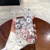Funda de Teléfono Popular Europea y Americana con Diseño de Flor Blanca Adecuada para iPhone 17 Pro, Nueva Funda Transparente con Purpurina para Apple 16/15
