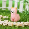 Alpaca Animal Tridimensional Fofo DIY Cola de Creme Capa de Celular Material para Capa de Celular Acessórios de Cabelo Presilha Acessórios de Resina