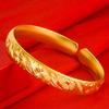 Pulsera Vietnamita de Oro Arena Lluvia de Meteoritos Antigua Moda Galvanoplastia al Vacío Coche Flor Cielo Estrellado