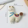 Nuevo Estilo Coreano Lindo Tela Cuadros Cachorro Dachshund Accesorios DIY Broche Ropa Zapatos Calcetines Bolsas Accesorios