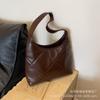Bolsa de ombro grande da moda, simples e popular, para mulheres, nova bolsa de ombro retrô da moda 2023, estilo ocidental, bolsa tote de grande capacidade