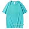Algodão Penteado 180g Gola Redonda Casual Lisa Cor Sólida Camiseta Publicitária Coringa Manga Curta Top Regata Camiseta Masculina