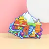 Ímã de Geladeira de Borracha Macia em PVC Adesivo Magnético Cartoon Estéreo 3D Estilo Chinês Criativo Souvenir Cultural e Criativo