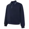 Sudadera de retazos a cuadros con cuello falso de dos piezas para hombre, estilo europeo y americano moderno, holgada, casual, para primavera y otoño, con doble cuello, tipo camisa deportiva