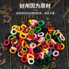 Acessórios Premium para DIY, Bobinas de Fio, Tecelagem com Fio de Jade Multicolorido 7mm, Anéis Espaçadores Artesanais Multicolores, Materiais e Componentes