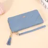 Cartera Larga para Mujer 2025 Nuevo Modelo Simple y Elegante Cremallera Única Gran Capacidad Billetera de Mano Multifuncional Tendencia