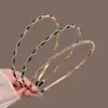 Diadema fina sencilla con pedrería, alta gama hecha a mano, pasador ultra-fairy versátil, diadema fina de borde vintage para salir, accesorio para el cabello