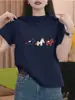 Camiseta de Algodão Puro Manga Curta com Ombro Reto para Mulheres, Moda Verão 2026, Top Amarelo Manga Curta Versátil Estiloso Jovem Tendência