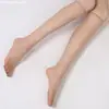 Suministro directo de fábrica medias de tubo verano ultradelgadas antienganche seda invisibles color piel calcetines desnudos niños