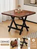 Mesa Plegable, Mesa Pequeña Portátil para Apartamentos de Alquiler, Mesa de Comedor para el Hogar, Mesa Cuadrada, Mesa Pequeña para Montar Puestos