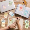 Compra Direta Transfronteiriça de 18 Pequenos Cartões de Ilustração Frescos com Texto Inspirador em Inglês, Citações Positivas de Crescimento, Decoração de Mesa
