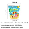 Festa de Festival Temática de Praia de Verão Transfronteiriça Suprimentos Pratos de Papel Bandeiras Toalhas de Mesa Guardanapos Decorações de Festa Venda por Atacado