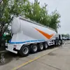 Camión cisterna de cemento de 4 ejes 45/50 metros cúbicos Tanque tipo remolque semirremolque para transporte de cenizas volantes a granel Suspensión de aire Exportación