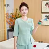 Salón de belleza esteticista recepción Club Centro de Salud masajista de pies SPA técnico ropa de trabajo traje belleza médica traje de recepción