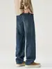 Ropa para Hombre Maple House / Novedades de Otoño: Jeans Estilo High Street Americano, Pantalones Largos Casuales Trendy para Hombre de Corte Recto Holgado Pierna Ancha