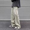 Jeans Lavados para Hombre Primavera y Otoño 2024 Pantalones Rectos Sueltos Desgastados Estilo Americano Vintage High Street Jeans de Mezclilla