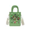 Bolsa de Praia Pequena Eva Europeia e Americana para Exterior Bolsa de Armazenamento Multifuncional Bolsa de Mão Feminina Bolsa com Furos para DIY Bolsa de Mão