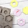 Molde de Silicona Hexagonal para Goteo de Gel de Piezas de Cera Molde de Aromaterapia Molde para Jabón Sabor Cera de Parafina Marca Molde de Goteo de Gel