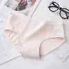 [Bolsa independente] Roupa íntima feminina de algodão cintura simples algodão antibacteriano virilha respirável elástica macia calcinha de menina