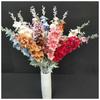 Garfo Duplo de Primavera e Outono Andorinha Flocking Decoração de Casa Delphinium Simulado Flor de Casamento Filme Decoração de Estúdio