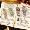 Marcador de Metal Hueco de Mariposa Vintage, Alto Valor Estético, Exquisito Clip para Páginas de Lectura de Diario Infantil, Regalo Cultural y Creativo de Recompensa