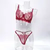 Conjunto Popular de Lencería Sexy de Encaje de Rusia con un Estilo Puro y Atractivo, Ligero y Transparente, Disponible en Múltiples Colores y Tallas, con un Sujetador que Hace que los Bustos Grandes Parezcan Más Pequeños
