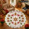 Promoção Quente Tapete Redondo do Papai Noel Decoração de Cena de Festival Interna Externa Tapete de Chão Etiquetagem Amazon Transfronteiriça Dropshipping