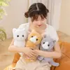 Muñeca de Gato Artificial Linda Juguete de Peluche Muñeca Gato Negro Muñeca Gato Blanco Gato Naranja Muñeca de Trapo Regalo de Cumpleaños para Niñas Niños