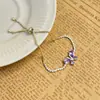 Pulsera Deslizante de Mariposa con Circonita Coreana Lujo Accesible Pulsera de Gama Alta Ins Dulce Moda Joyería de Mano Versátil Venta al por Mayor
