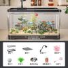 Tanque de peces con filtro de corte ancho, hogar, pequeño, ecológico, paisajístico, creativo, dorado, conjunto completo, sin cambio de agua, 2024, nuevo