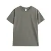 Camiseta Masculina de Algodão Penteado de Fibra Longa, Peso Pesado 220g, Secagem Rápida, Respirável, Tendência, Manga Curta, Cor Sólida, Camada Base