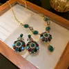 Aretes Colgantes con Zirconia de Aguja de Plata Forma de Gota Collar Cadena para Suéter Estilo Corte Francés Joyería Versátil de Lujo Ligero Niche