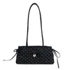 2026 Bolso de Hombro Nuevo de Alto Estilo Coreano de Lunares tipo Baguette Lindo Chic Único con un Ambiente Relajado para el Trayecto
