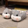 Pantuflas de algodón de felpa para otoño e invierno, para el hogar, con tacón, para interior, para mujer, pareja, hombre, dibujos animados, para el hogar, con forma de luna, cálidas.