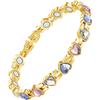 Pulsera Magnética Gaussiana Completa en Forma de Corazón de Amazon Ajustable Diamante Protección Ambiental Aleación Pulsera para Transfronteriza