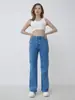 Pantalones de Mujer Personalizados Ropa Elegante Fuente de Fábrica Oem Procesamiento Personalizado de Pequeños Lotes Jeans de Mujer Transfronterizos