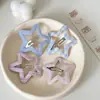 Lindo clip para el pelo BB de cuadros y estrellas estilo coreano dulce, clip BB cuadrado de lunares macaron para niños y niñas, accesorio versátil