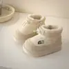 Botas de Nieve con Forro Polar para Bebés de 1 a 4 Años Modelo Nuevo Invierno 2025 Zapatos de Algodón para la Nieve de Suela Suave para Niños Zapatos Cálidos de Algodón para Niñas