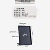 Suporte de Exibição de Metal de Três Peças Placa de Mesa A4 para Loja de Chá de Leite Menu Publicidade e Quadro de Pedidos de Bar de Duas Peças