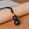 Llavero Colgante de Calabaza de Palo de Rosa Botella Hueca Colgante de Collar Fulu Regalos para Hombres y Mujeres