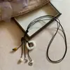 Collar Colgante de Moda Geométrico Collar Colgante Largo para Mujer Lujo Ligero Accesorio de Gama Alta Cadena Colgante Verano 2025