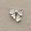 Acessórios de Unha em Liga de Cromo Borboleta Prata Mini Vazada Pequena Borboleta Strass Usável Decorações de Unha com Strass